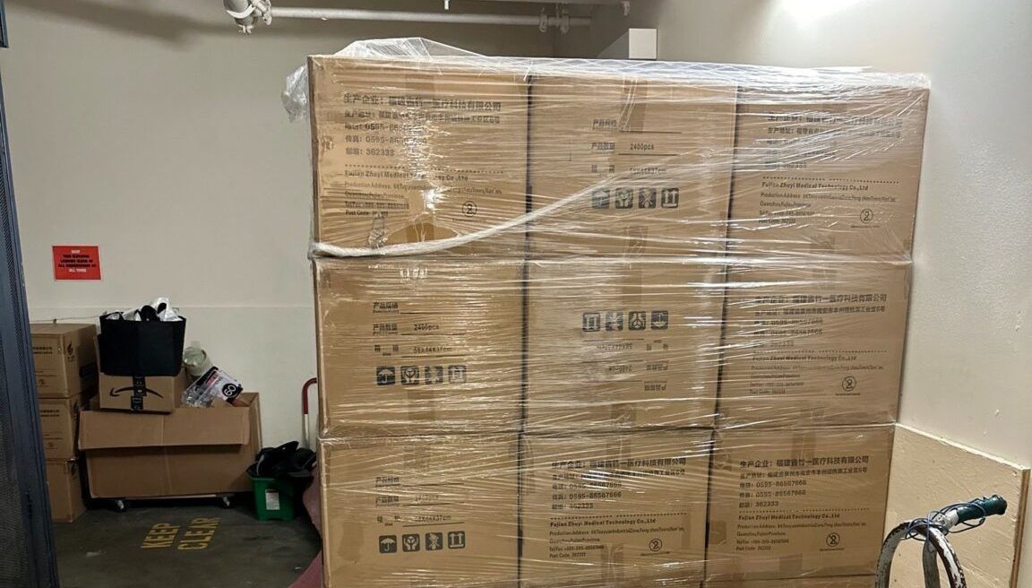 All In Moving Systems Donates 48 Boxes of Masks