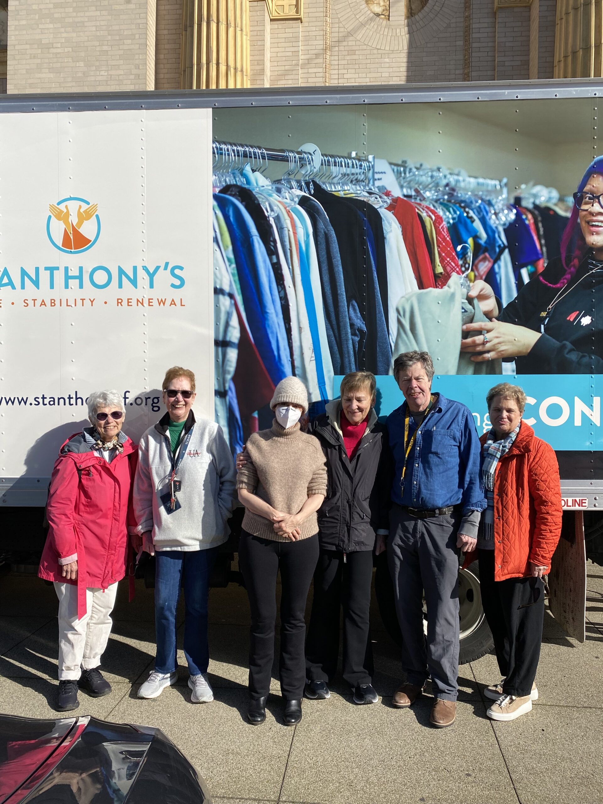 St. Ignatius Parish’s Winter Coat and Shoe Drive Fills Six Bins for St. Anthony’s Free Clothing Program Guests