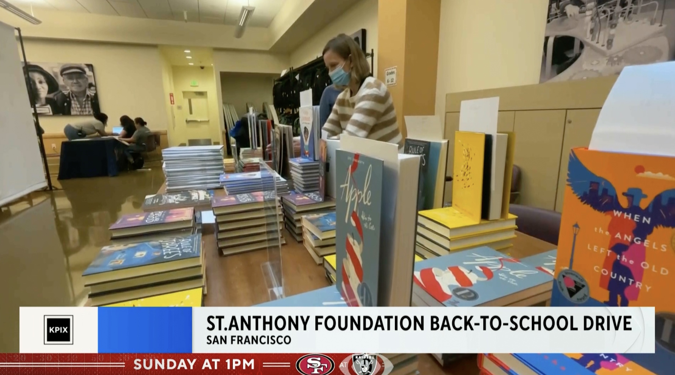 CBS News Bay Area: Back-to-school giveaway at St. Anthony’s