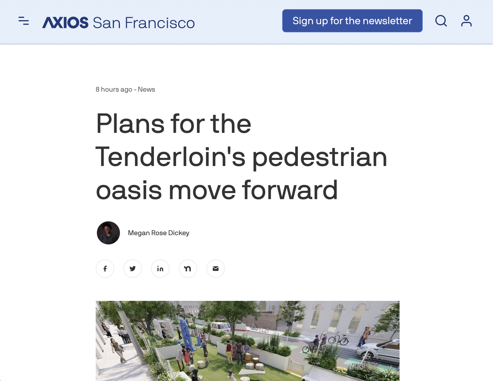 Axios SF: Plans for the Tenderloin’s pedestrian oasis move forward