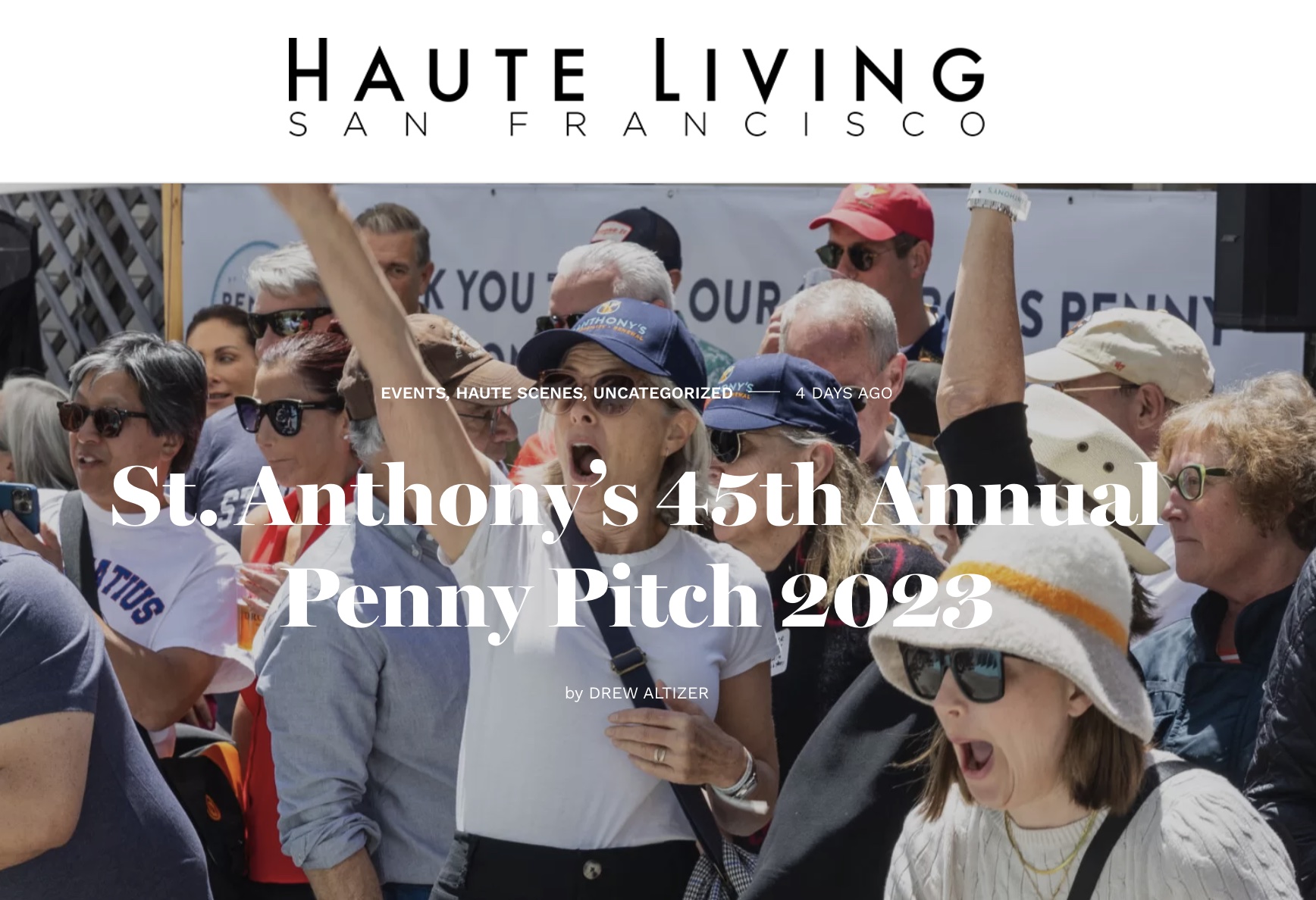 Haute Living: St. Anthony’s 45th Annual Penny Pitch 2023