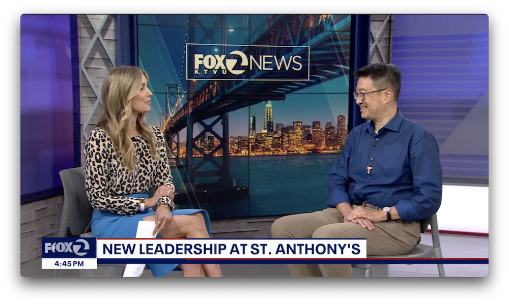 KTVU Fox 2 News interviews New St. Anthony’s CEO, Dr. Larry Kwan, ahead of 46th Annual Penny Pitch