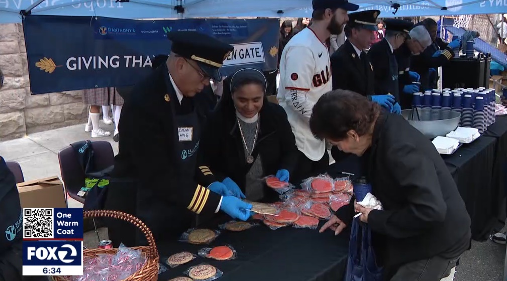 KTVU Fox 2 News: St. Anthony’s celebrates Thanksgiving with Giving Thanks on Golden Gate Block Party