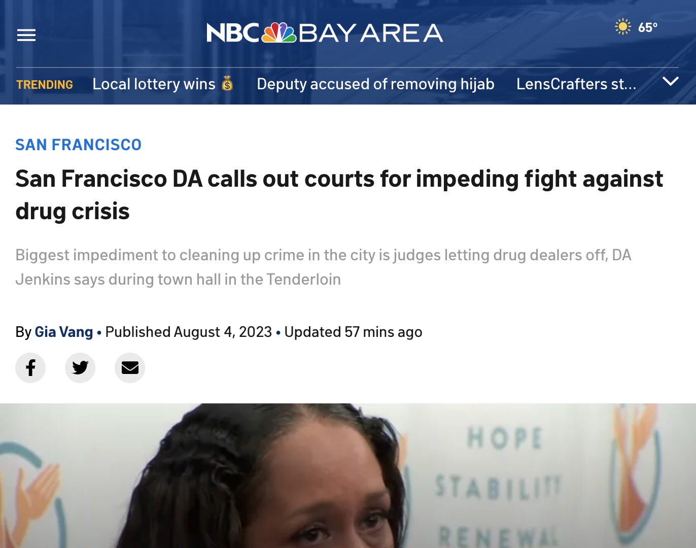 NBC Bay Area: San Francisco DA calls out courts for impeding fight against drug crisis